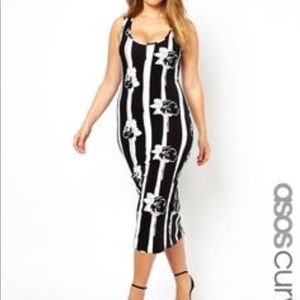B&W Bodycon Dress